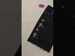 Produsen Pakaian Kustom Streetwear Rhinestone Vintage Celana Jeans Hitam Celana Pendek Denim Rhinestone