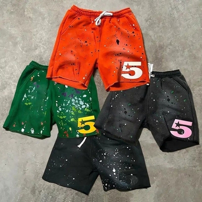 Beli Cuci Perancis Terry Raw Hem Cut Edge Hip Hop Vintage Asam Men's Sweat Shorts online manufacture