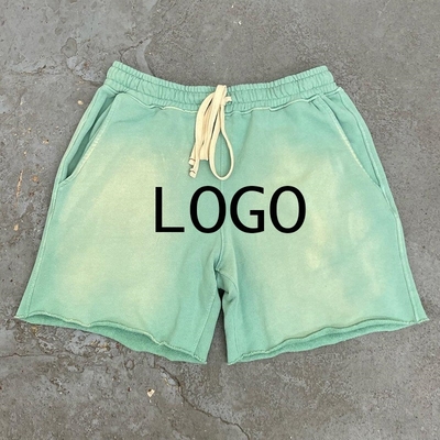 Beli Vintage Dekorasi Matahari memudar Custom Cuci Perancis Terry Shorts 400 Gram Berat Kain online manufacture