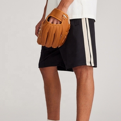 Beli Musim Panas 2024 Pria Gym Polyester Running Side Striped Sweat Shorts dalam Gaya Dasar online manufacture