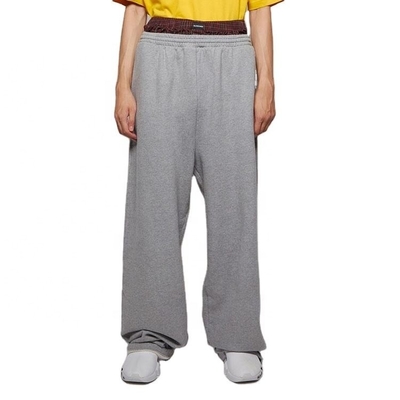 Beli Custom Double Waist Wide Leg Sweatpants Pria dalam Gaya High Street dengan Fleece Cotton online manufacture