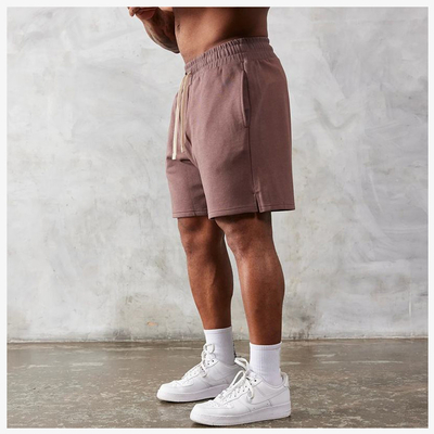 Beli Relaxed Fitness Vintage Katun Polyester Perancis Terry Acid Wash Sweat Shorts untuk Pria online manufacture