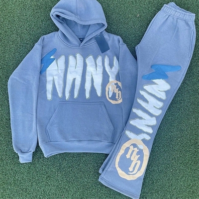 Beli Custom 3D Puff Print Sweatsuit Set Hoodie Oversized dan Cotton Jogger untuk Pria S-6XL online manufacture