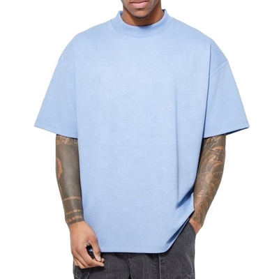 Beli T-shirt berat kosong grosir Jersey Kain Oversize Drop Shoulder Tshirt 300 Gsm Blank Plain Tee online manufacture