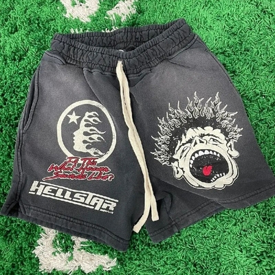 Beli Vintage Sun Fading Acid Wash Custom French Terry Sweat Shorts dengan penutupan tali tarik online manufacture