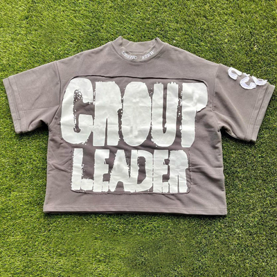 Beli Vintage Acid Wash Graphic Screen Printing T-Shirt Pria Dipotong Diterbitkan S-5XL atau Disesuaikan online manufacture
