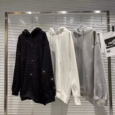 Beli Hoodie Wanita dengan Logo Khusus dan Cetakan Glitter Grafis dalam Gaya Musim Semi Musim Gugur Y2k online manufacture