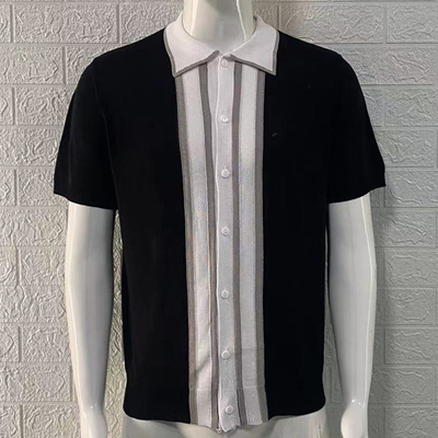 Beli 2023 Summer Men's Slim Short Sleeve Lapel Color POLO Sweater dengan Customise Fabric Type online manufacture