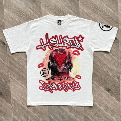 Beli 2024 Summer Design Heavy Weight Cotton Dtg Printing Unisex T-Shirt untuk Pria Gaya Hip Hop online manufacture