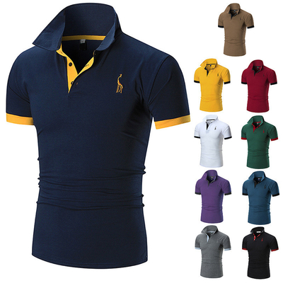 Beli Metode Pencetakan Khusus Kaos Polo Pria Rusa yang Diukir untuk Gaya Casual Musim Panas online manufacture