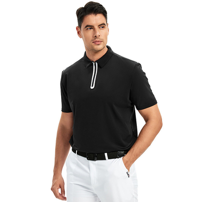 Beli Dukungan 7 Hari Sampel Order Lead Time Short Sleeve Zipper Polo Shirt untuk Golf Sport online manufacture