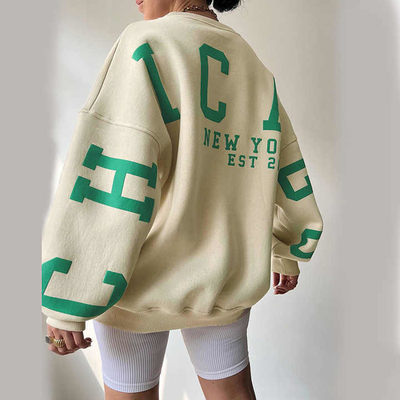Beli Y2k Surat Screen Print Hoodies Custom Sweatshirt Top Tanaman Berkelanjutan untuk Wanita online manufacture