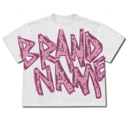 Beli Warna Custom DTG T-Shirt Cetak Pria Oversized Cuci Dipotong Fit Warna Nyaman online manufacture