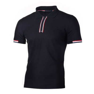 Beli MACTING Custom Pria Half Zip Polo Shirts Berwarna atau Disesuaikan Casual Sport Boys Tshirts online manufacture