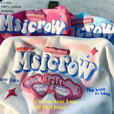 Beli Custom 3D Puff Print T-Shirt untuk Pria dalam 100% Kain Baja Organik dan Jumlah 1000 online manufacture