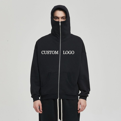 Beli Kerah berkerudung Musim dingin Panas Katun Terry bordir Masker Ninja Hoodie untuk hari-hari dingin online manufacture