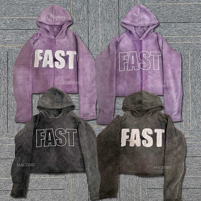 Beli Unisex Vintage Hoodie dengan Patch bordir online manufacture