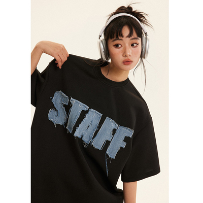 Beli Custom Needle Detection Berat Berat 400 gsm Baju Oversized Drop Shoulder T-shirt online manufacture