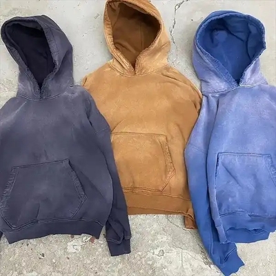 Beli Musim Gugur Unisex Oversize Hombre Sweatshirt Berat dengan Desain Cuci Asam Custom online manufacture
