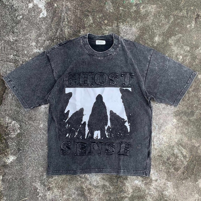 Beli T-Shirt Pakai Patch Brodery Pria Dengan Printing Khusus Dan Metode Tenun Merapikan online manufacture