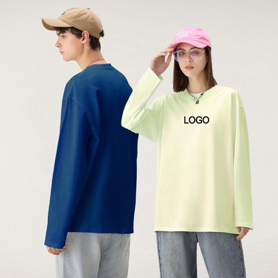 Beli 250gm ukuran besar full sleeve t shirt pria Cotton Thermal Full Long Sleeve Unisex kosong online manufacture