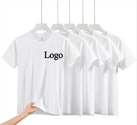 Beli Cetakan tebal 220 Gsm Blank Custom Bland t-shirt putih kosong grosir Casual Kehidupan sehari-hari online manufacture