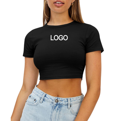 Beli Y2K Ladies Club Short Tank Top Multi Colors O-neck Baju Blank Fitness Tshirt Slim Crop Top Wanita online manufacture
