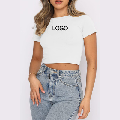 Beli 2023 Summer Baby Tee Y2k Crop Tops T-Shirt Sexy Thin Blank Shirt Untuk Wanita Ukuran M online manufacture