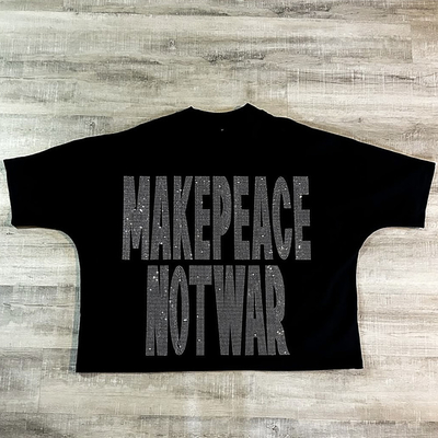 Beli Pria 100% Baju 300 Gsm Berat T-Shirt Drop Bahu dengan Desain Kotak Cut Seamless online manufacture
