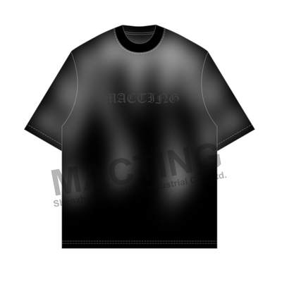 Beli Custom New Design Logo Sun Fading T-Shirt Pria 100% Kotak Katun Oversized Vintage Cuci Potong dan Jahit Streetwear T-shirt online manufacture