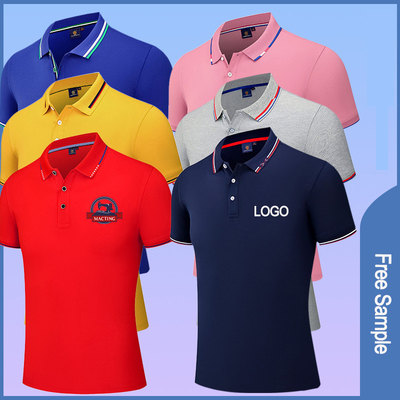 Kain rajutan Custom terbaru Desain Putih polos Golf Polo T-shirt untuk anak laki-laki dan perempuan