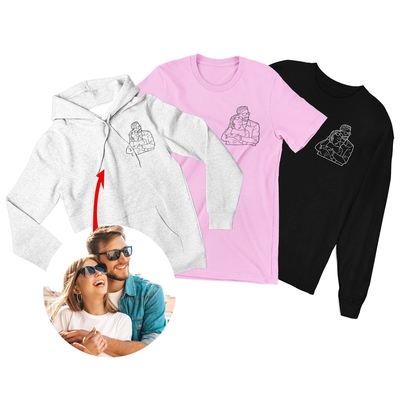 Metode Pencetakan Sublimasi Pencetakan Layar Bordir Custom Hoodies untuk Dia atau Dia