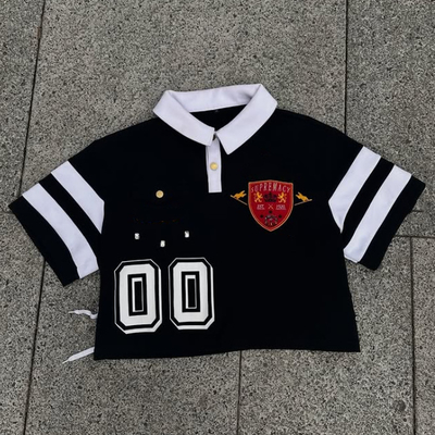 Custom Logo Potong dan Jahit Kotak Tirik Ukuran Plus Kaos Polo Rugby Unisex lengan pendek Golf bordir Pria Kaos Polo